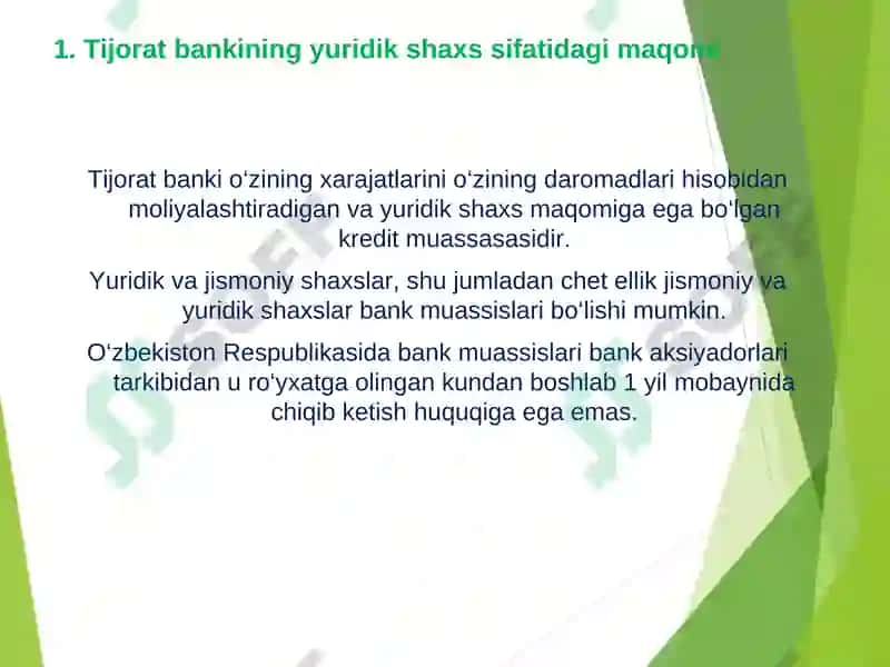 Tijorat banki va uning funksiyalari 3