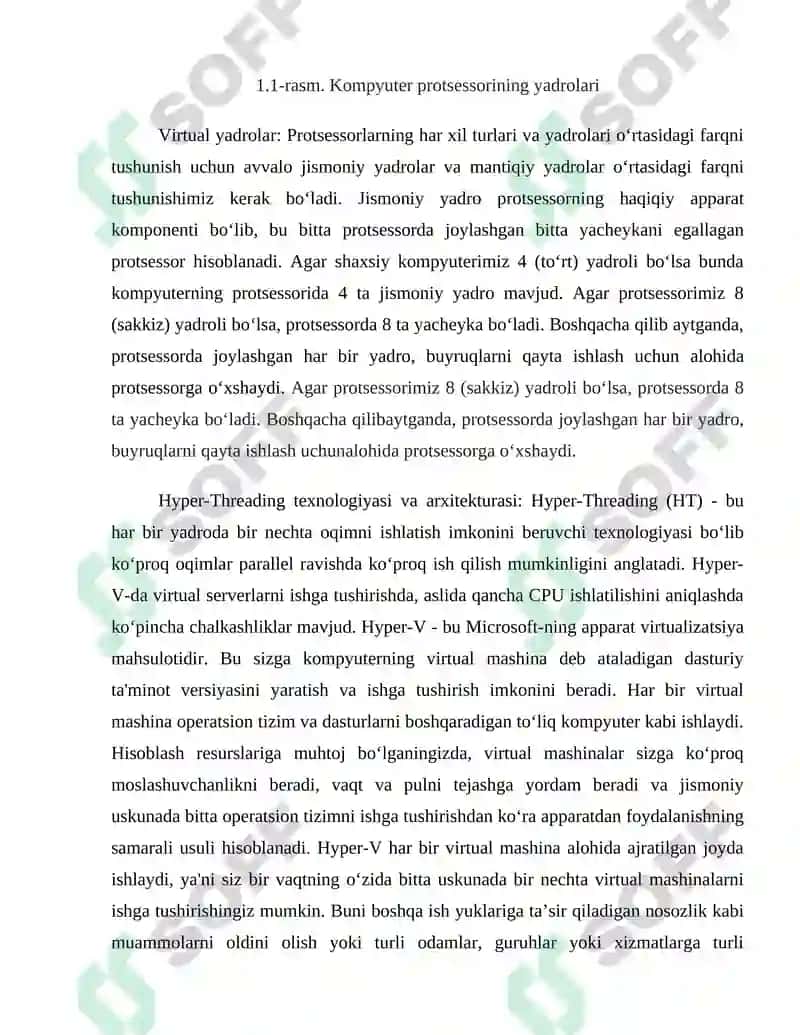 VIRTUAL YADROLI PROTSESSOR ISH TARTIBINI O‘RGANISH VA SHAXSIY KOMPYUTERDA VIRTUAL YADRO HOSIL QILISH 3