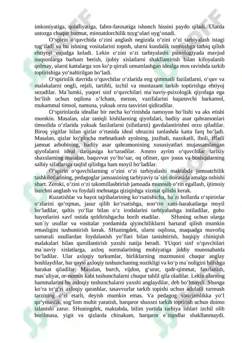 Ilk o‘spirinlik va yoshlik davrida psixik rivojlanish xususiyatlari 3