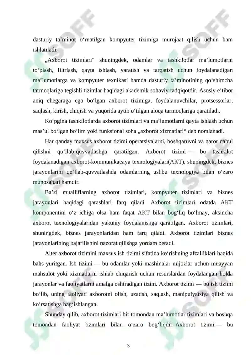 Axborot tizimi 3