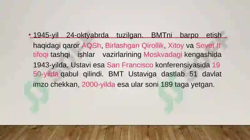 BMT ning O‘zbekistondagi vakolatxonasining faoliyati 3
