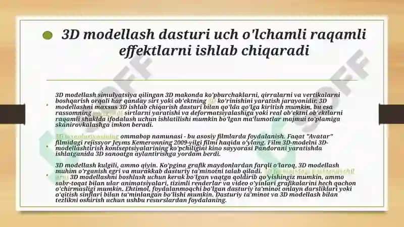 Tarixiy obidalarni 3D modellashtirish 3