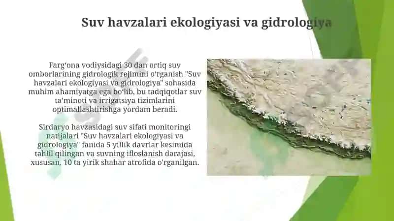 Suv havzalari ekologiyasi va gidrologiya 3