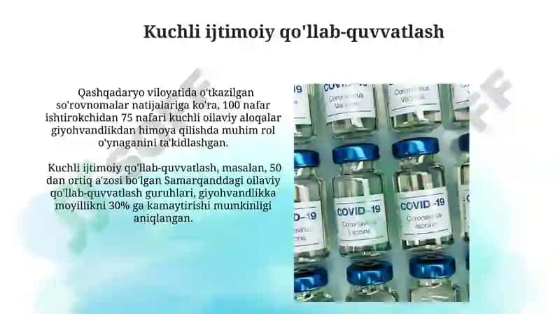 Giyohvandlikning oldini olish omillari 3