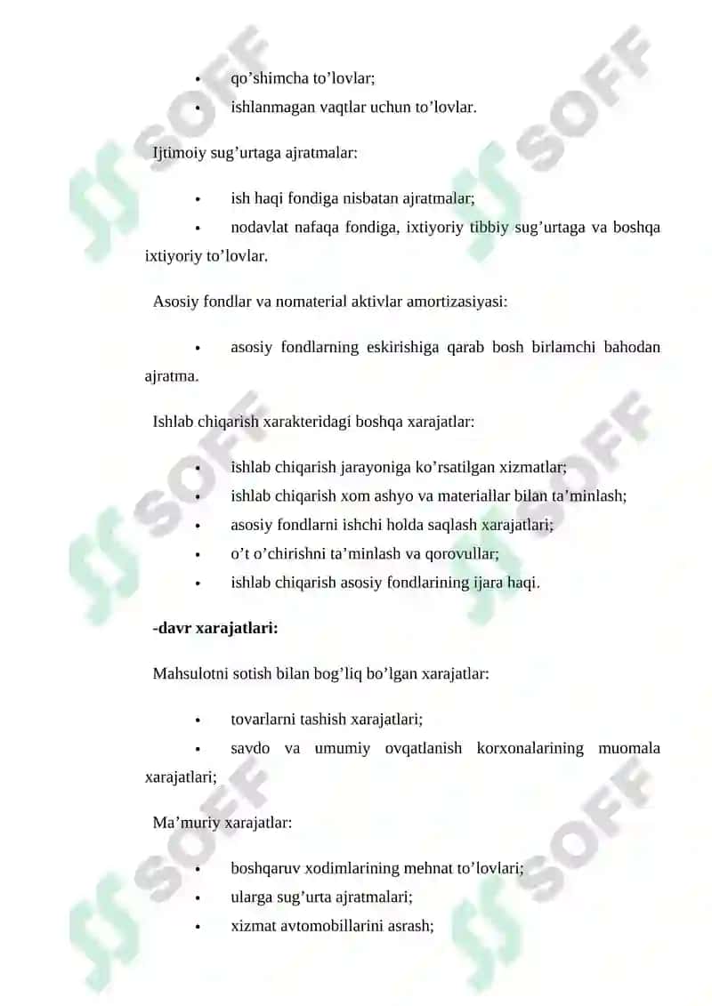 Ishlab chiqarish xarajatlari va ularni kamaytirish yo'llari 3