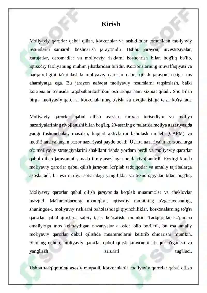 Korxonalarda Moliyaviy Qarorlar Qabul Qilish Asoslari 3