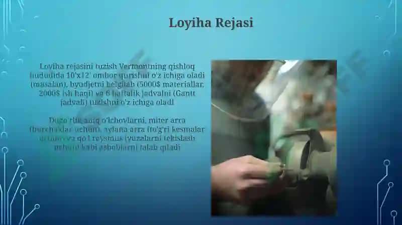 Loyiha Rejalashtirish va Amalga Oshirish 3