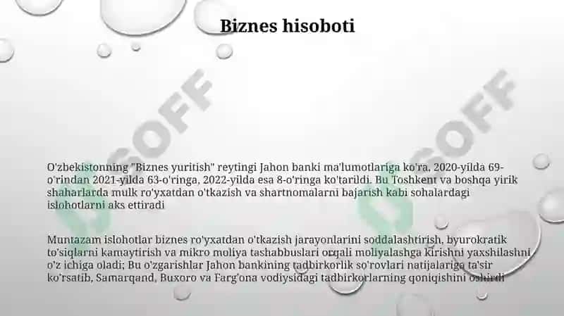Biznes yuritish reytingi 3