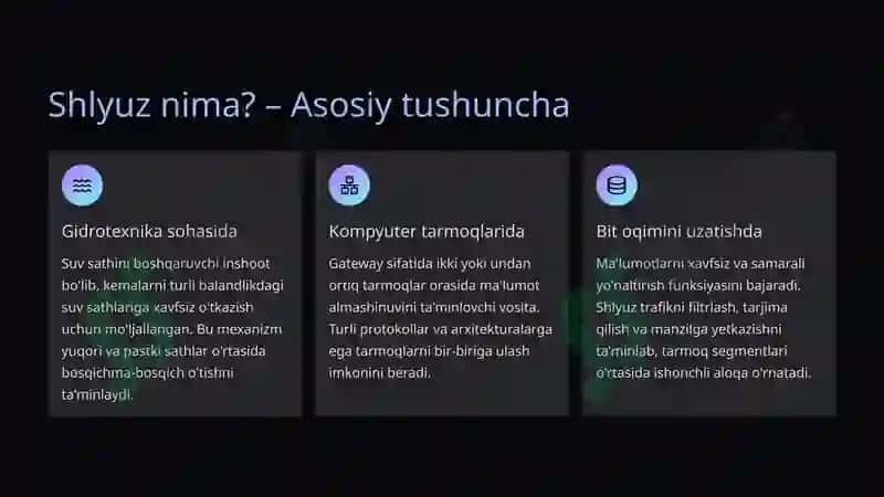 Shlyuz, Bridj va Fayervol. Bit oqimini uzatish 3