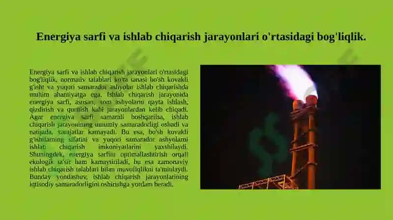 Normativ talablari ko'ra tanasi bo'sh kovakli g'isht va yuqori samarador ashyolar ishlab chiqarishga energiyani necha yildan so'ng qoplaydi 3