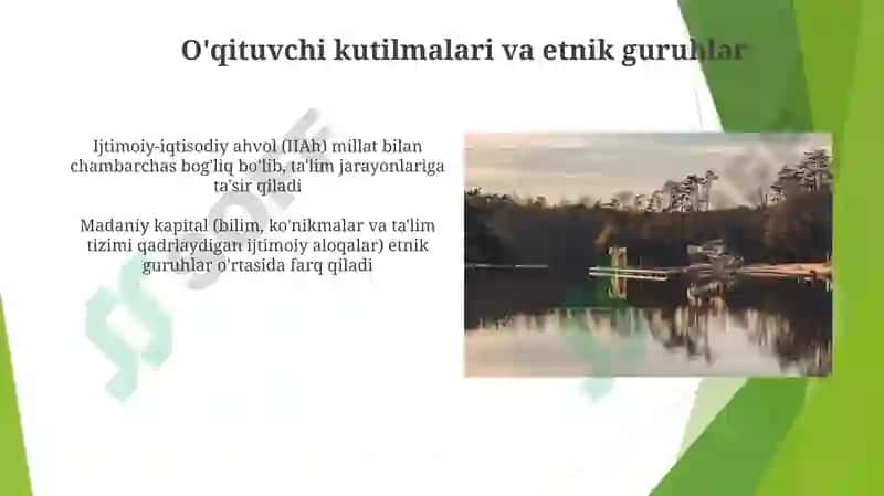 Jahonning rivojlangan mamlakatlarida tarbiyaviy jarayonlarning etnik xususiyatlari 3