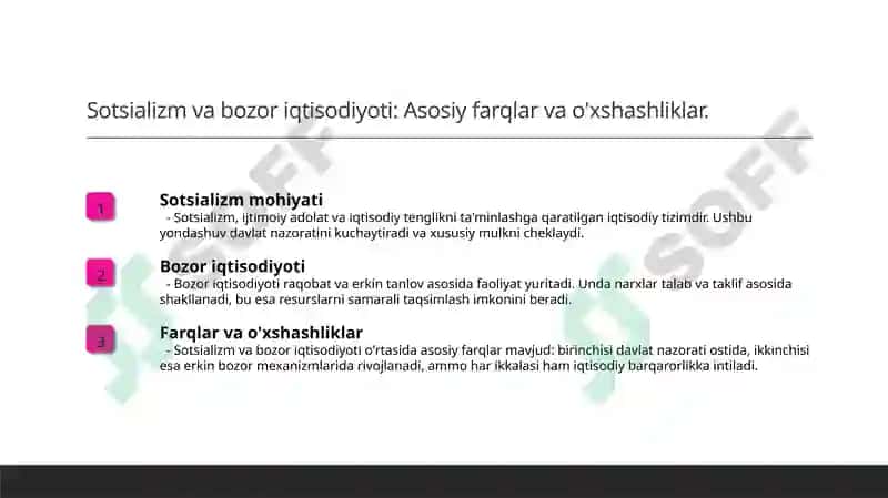 Sotsializm va Bozor Iqtisodiyoti 3