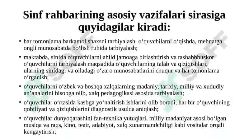 UOTMda sinf rahbari faoliyati 3