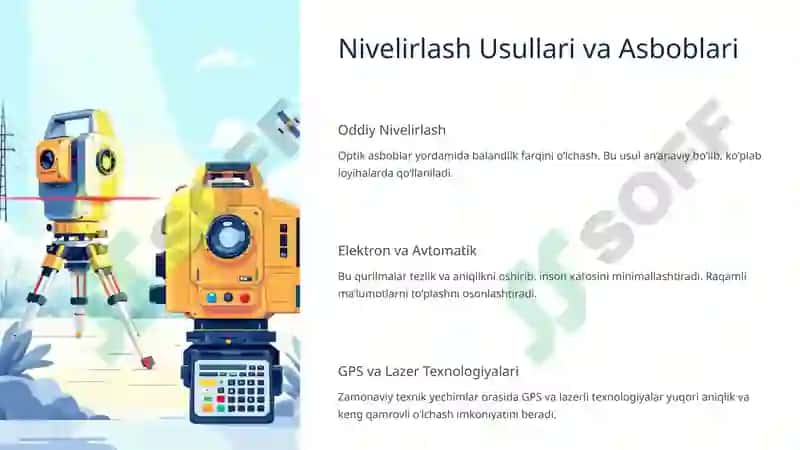 Texnik Nivelirlash Ishlari: Asosiy Tushunchalar va Amaliy Ahmiyati 3