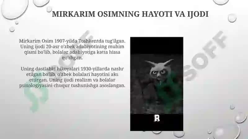 Bolalar shoiri Mirkarim Osim 3