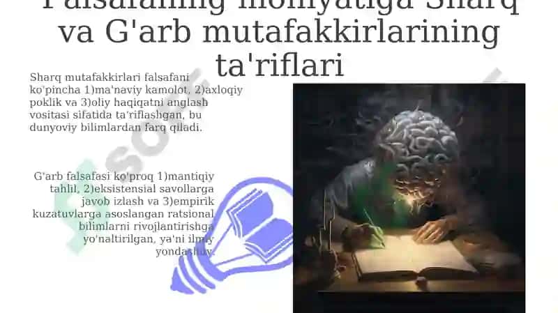 Falsafaning mohiyatiga oid sharq va g’arb mutafakkirlari ta’riflari 3