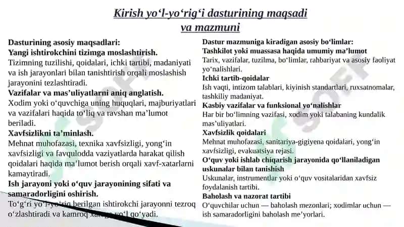 Kirishyo'lyo'rig'idastur 3