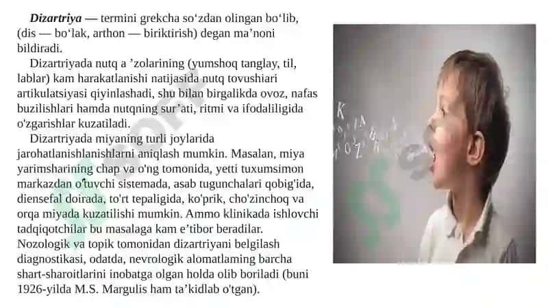 MAHALLIY MIYA JAROHATLANISH JARAYONIDA NUTQNING BUZILISHI. AFAZIYA MUAMMOSI 3