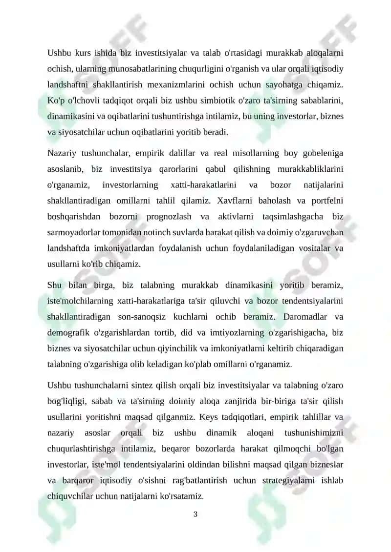 Investitsiyalar va ularga talab 3