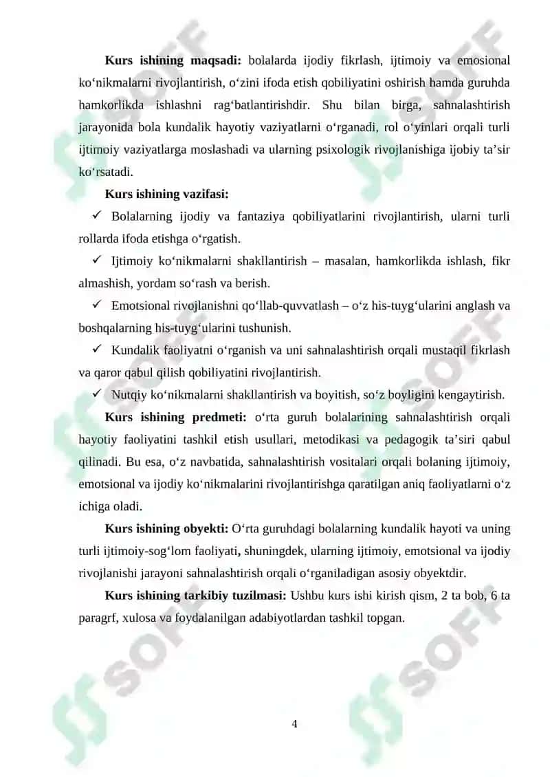 Maktabgacha ta’lim tashkilotlarida sahnalashtirish orqali oʻrta guruhlardagi bola hayotini tashkil etish 3