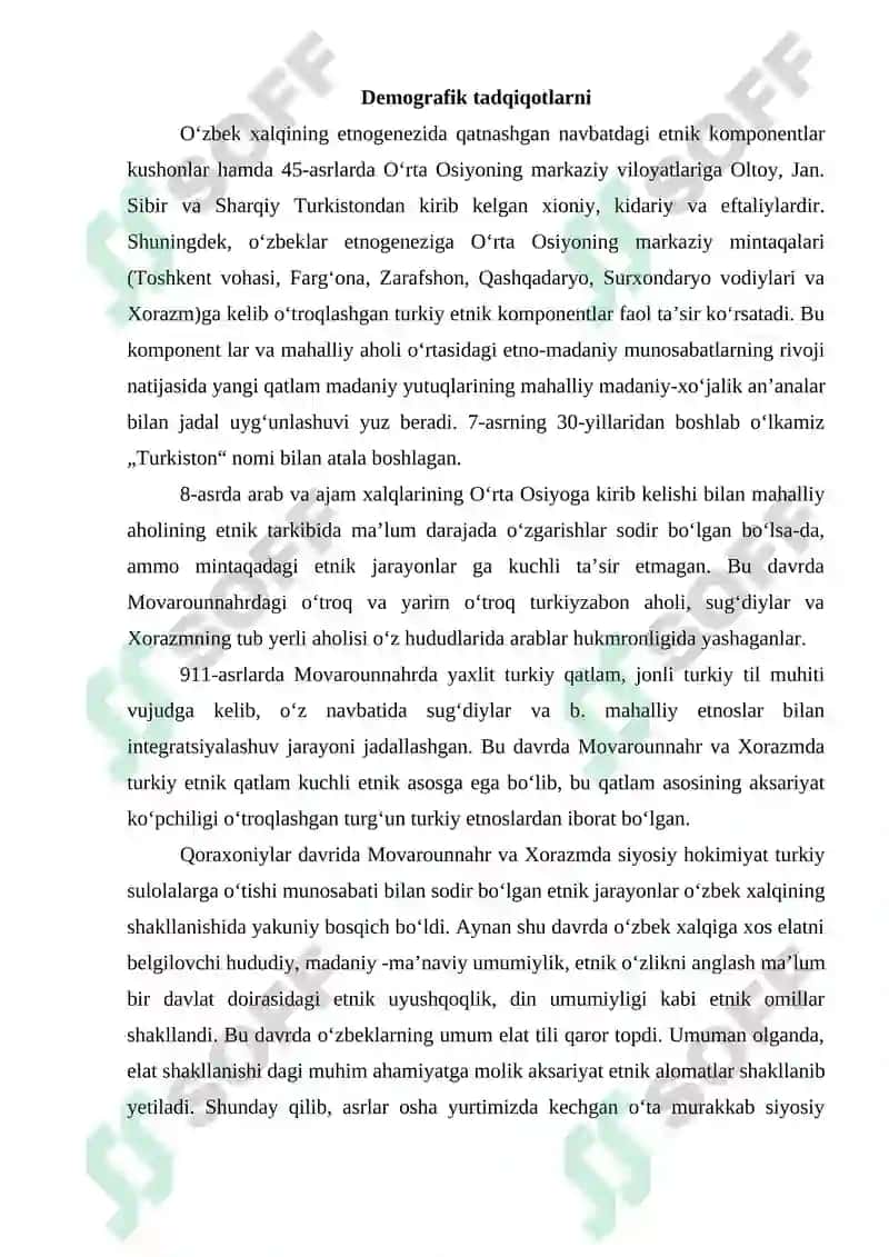 XIX - XX ASRLARDA DEMOGRAFIK TADQIQOTLAR 3