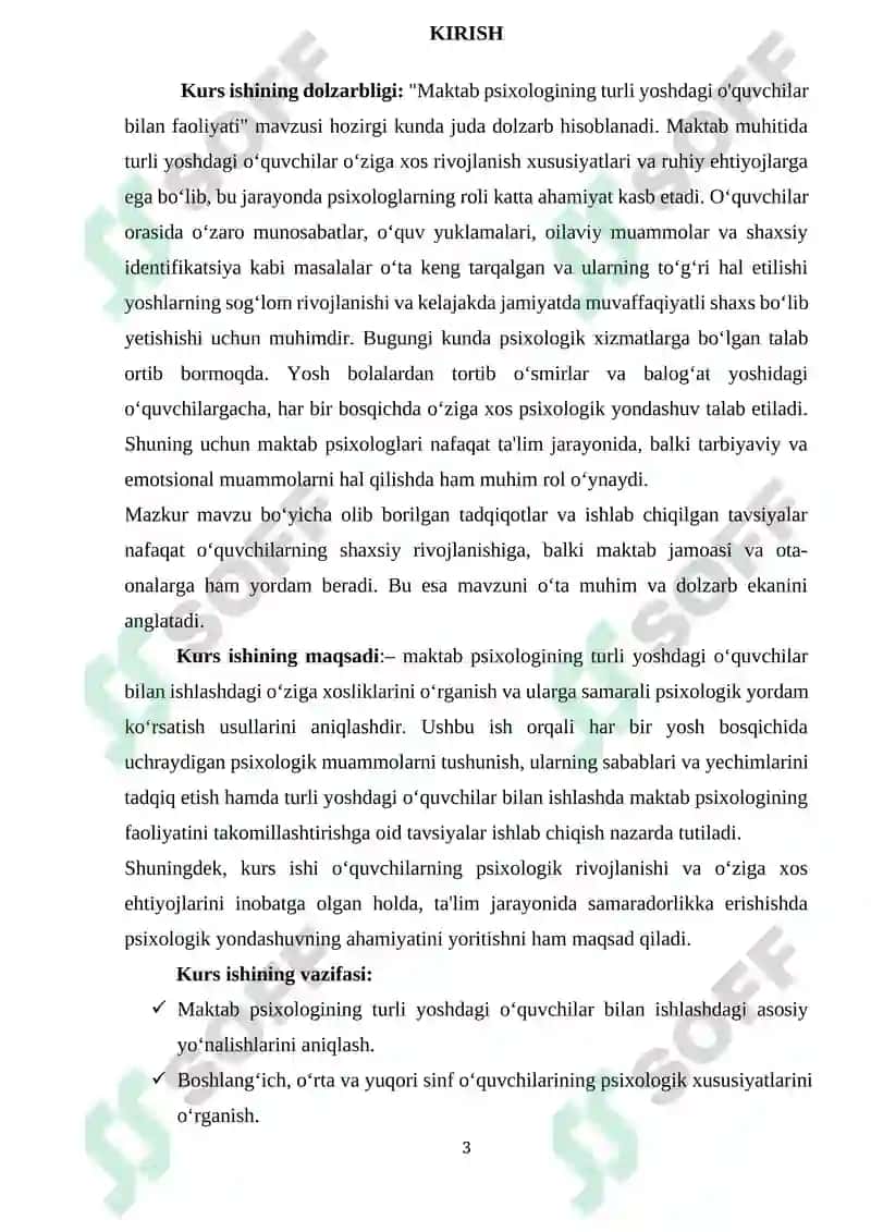 Maktabgacha Pedagogika Kurs Ishi 3