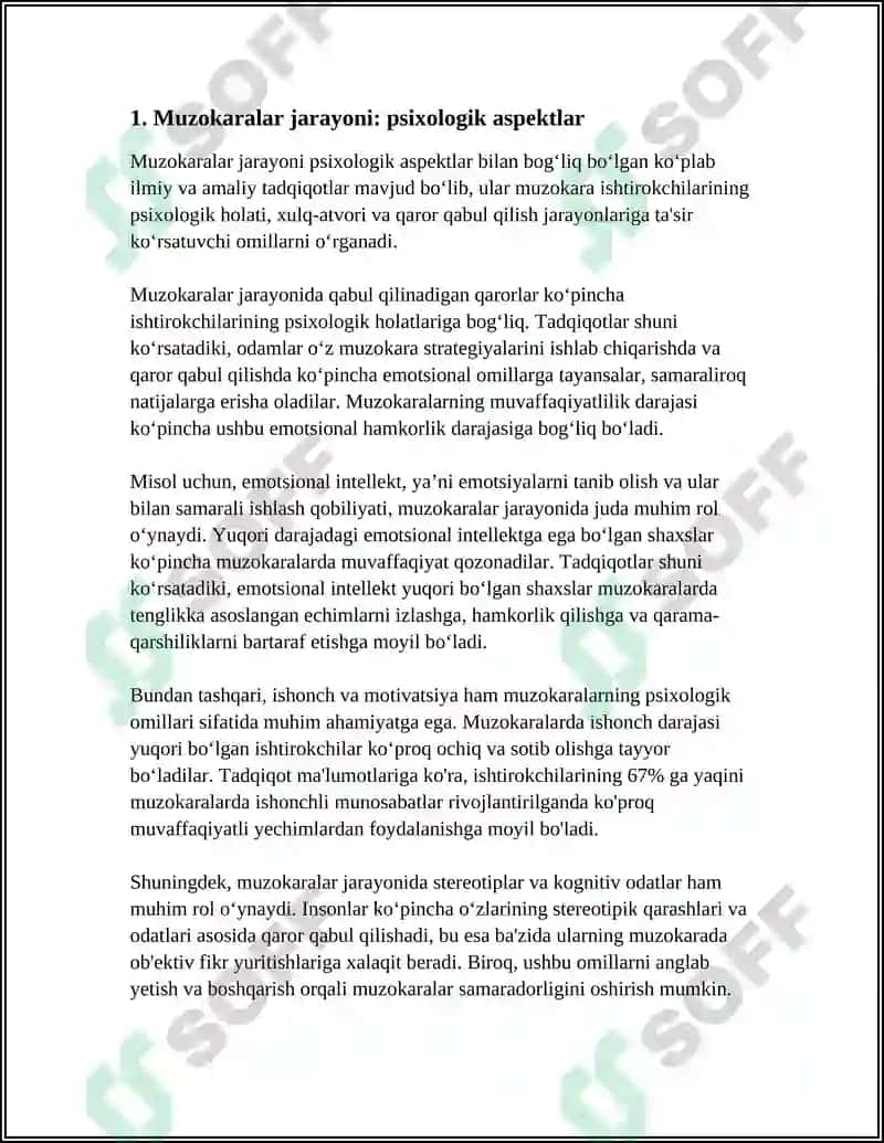 MUZOKARALAR OLIB BORISHNING PSIXOLOGIK JIHATLARI 3