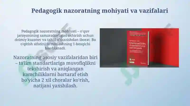 Pedagogik nazorat va ta'lim sifatini baholash 3