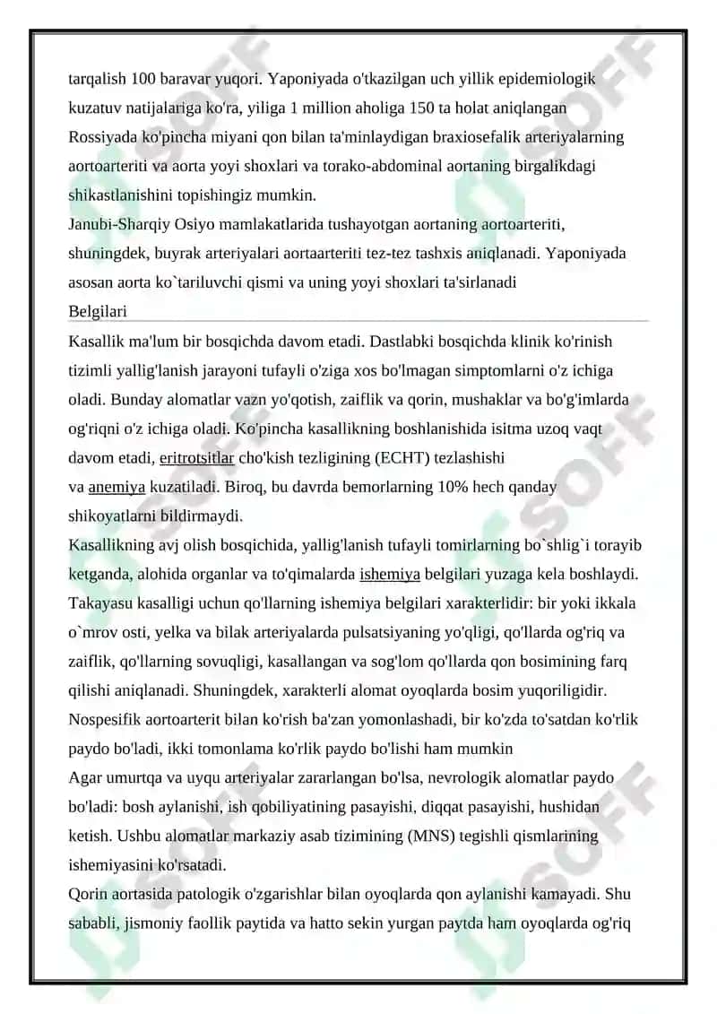 OYOK ARTERIYA OKLYUZION KASALLIGI 3