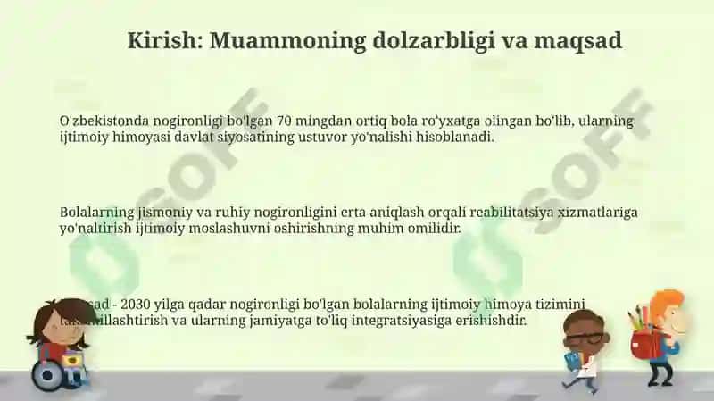 OʻZ.Res jismoniy va ruhiy rivojlanishida nuqsoni boʻlgan bolalar va oʻsmirlarning ijtimoiy himoyasi 3