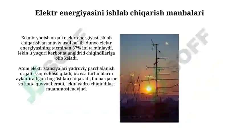 Elektr energiyasi ishlab chiqarish va uzatish taqsimlash 3