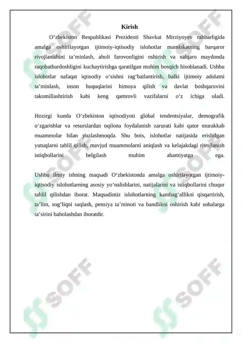 Yangi O’zbekistondagi ijtimoiy-iqtisodiy islohotlar 3