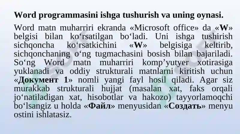 Word matn muharriri 3