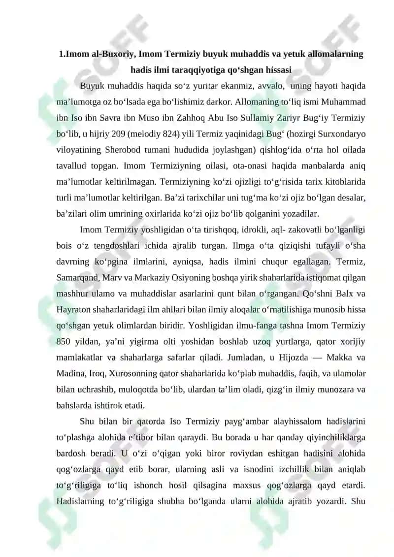 Buyuk muhaddis allomalar. Hadis ilmi rivojidagi oltin davr 3