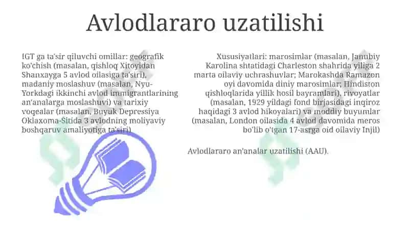 Avlodlararo uzatilishi 3