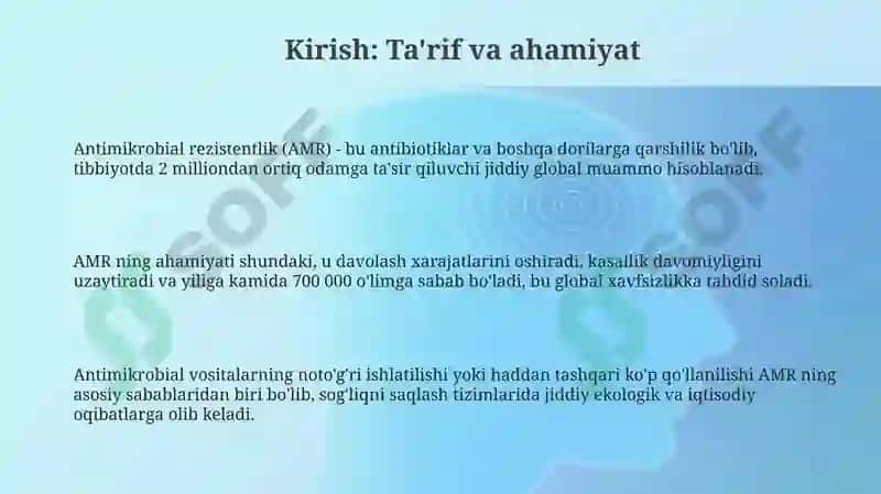 Antimikrobik qarshilik 3
