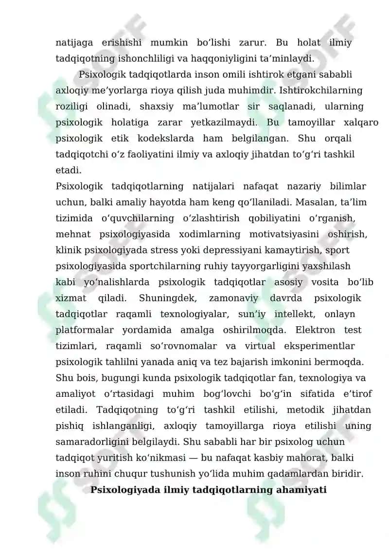 PSIXOLOGIK TADQIQOT TARKIBI VA MANTIQIY IZCHILLIGI 3