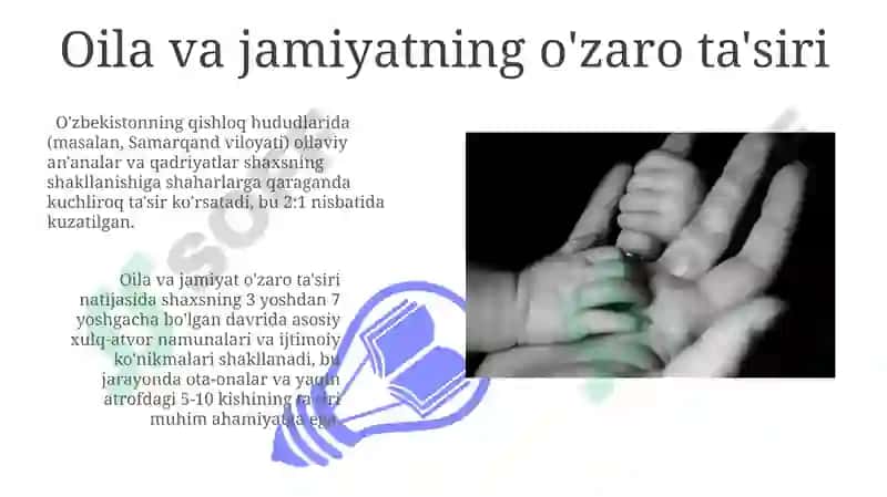 Shaxsning oila muhitida va jamiyatda shakllanishi 3