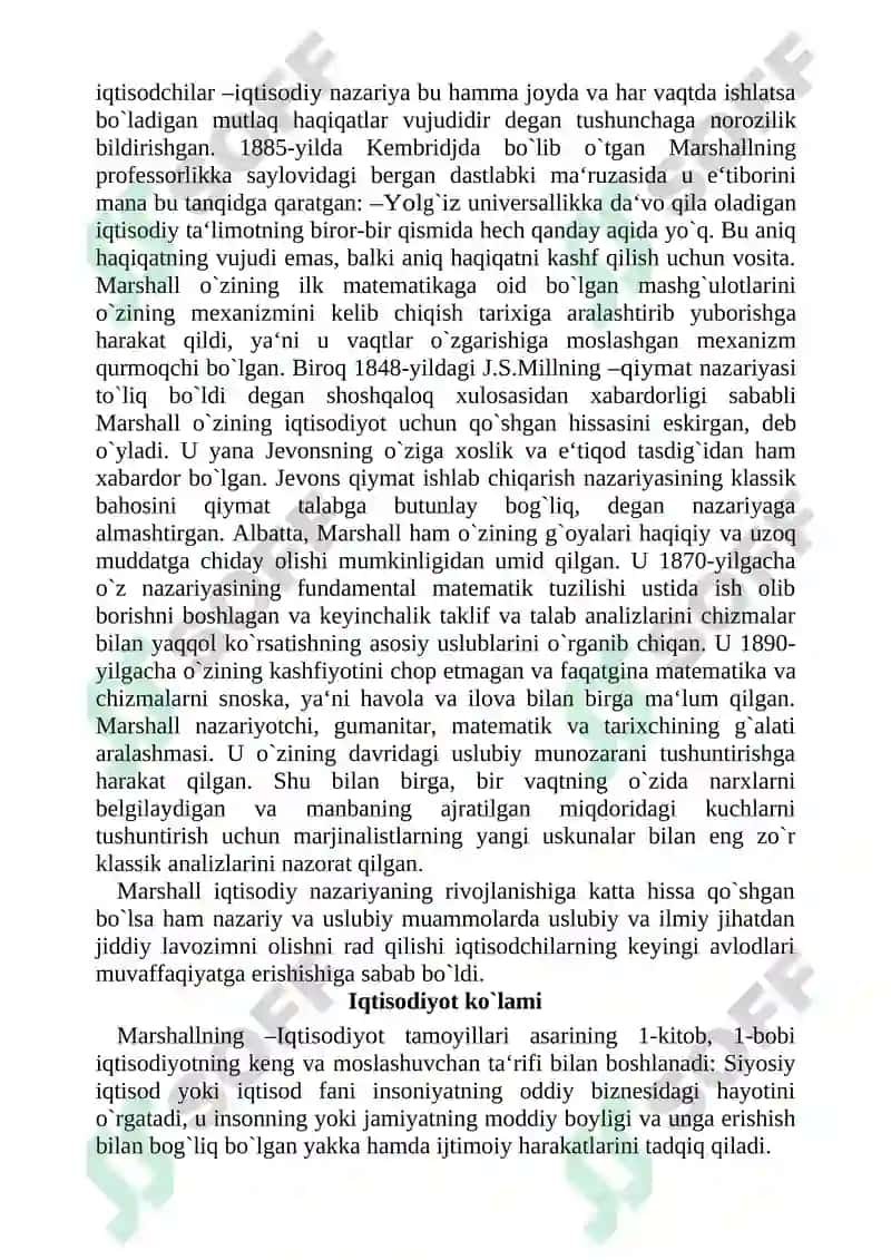 Neoklassik maktab iqtisodiy qarashlari. Keyns va keynschilik ta`limoti. Monetarizm 3