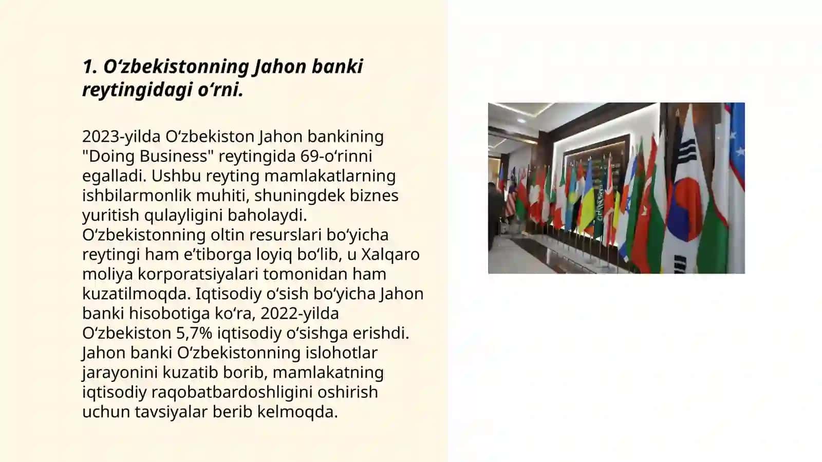 Oʻzbekiston Respublikasining xalqaro reyting va indekslardagi oʻrni va nufuzining ortib borishi 3