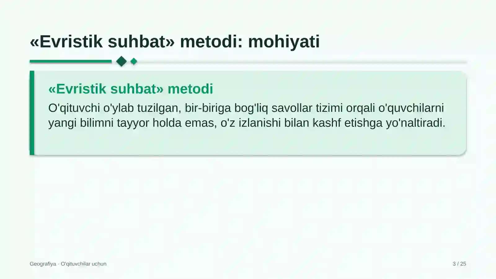 geografiya darslarida evristik suhbat metodidan foydalanish 3769 3