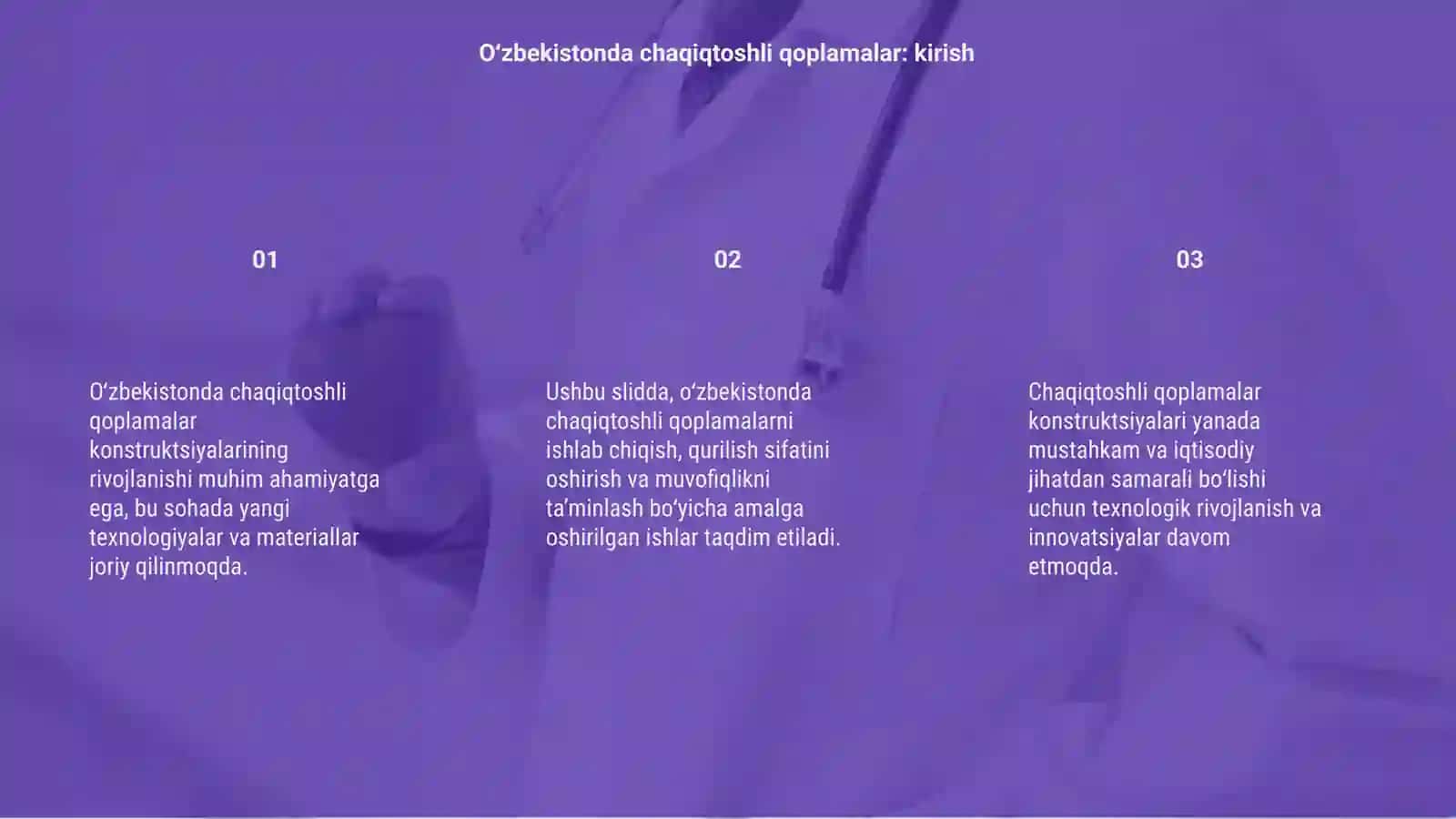 O‘zbekistonda chaqiqtoshli qoplamalar konstruksiyalarining rivojlanishi 3