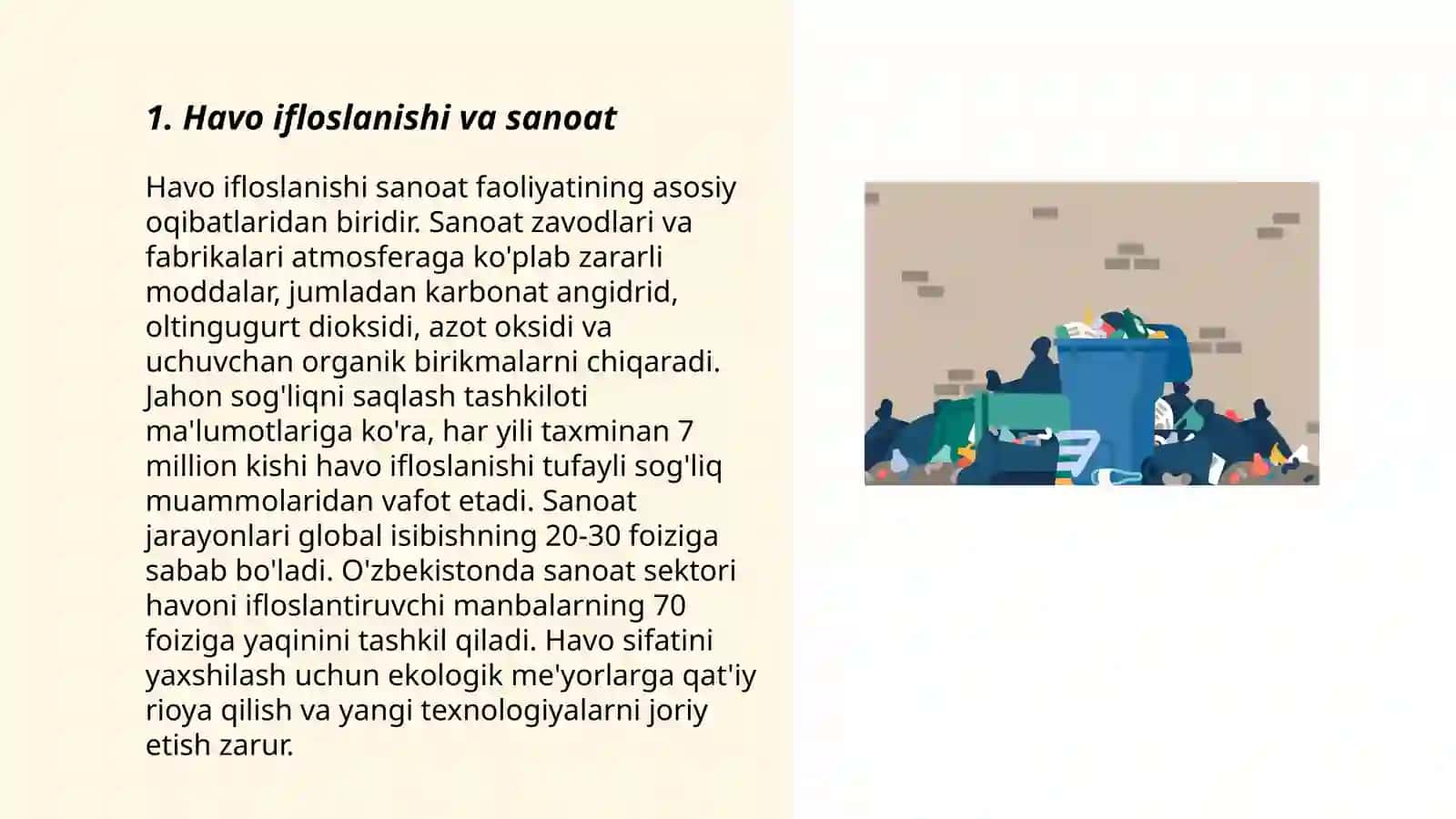 Sanoatdagi ekologik jarayonlar va ularning atrof muhitga ta'siri 3