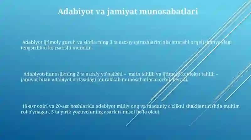 Adabiyotshunoslik fanining maqsad va vazifalari 3