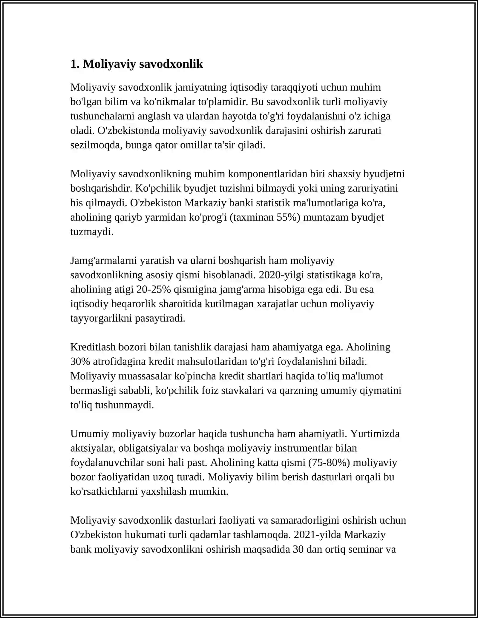 SAVDOGARLAR USTOZI YOXUD OMAD KALITI 2 3