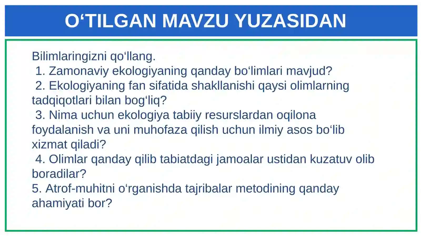 Biogeotsenoz-biologik sistema 3