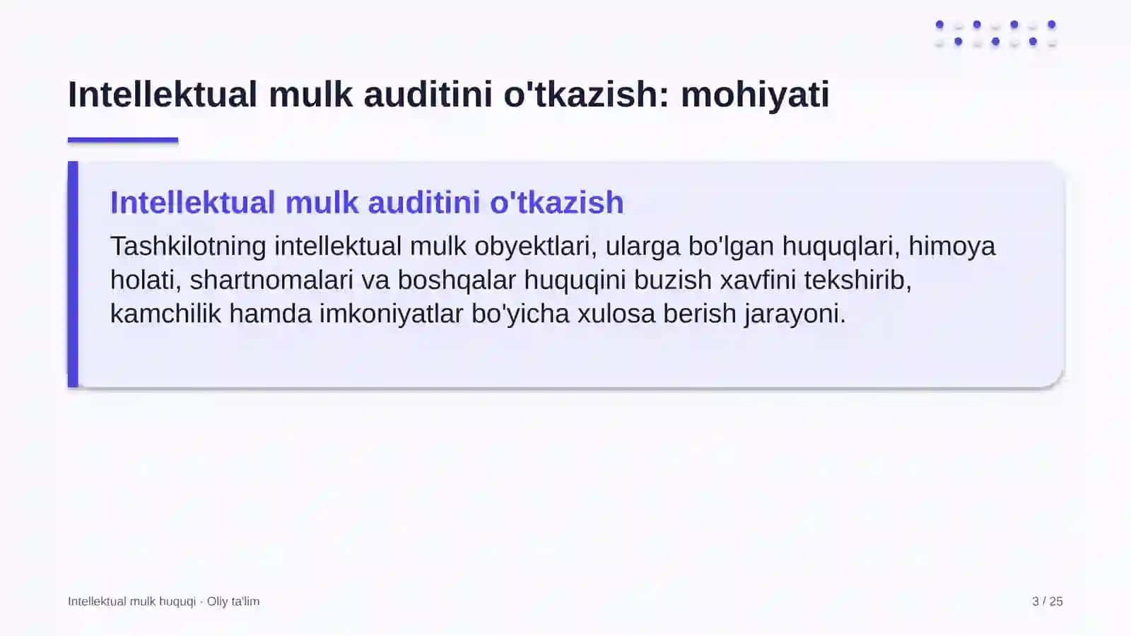 o'yin ishlab chiqish studiyalarida intellektual mulk auditini o'tkazish 1117 3