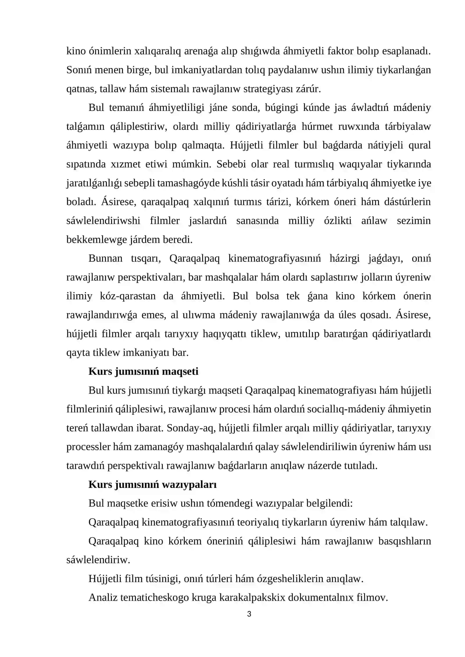 Qaraqalpaq Kinematografiyasiniň teoriyalıq tiykarlari hám qáiplesiw processi 3