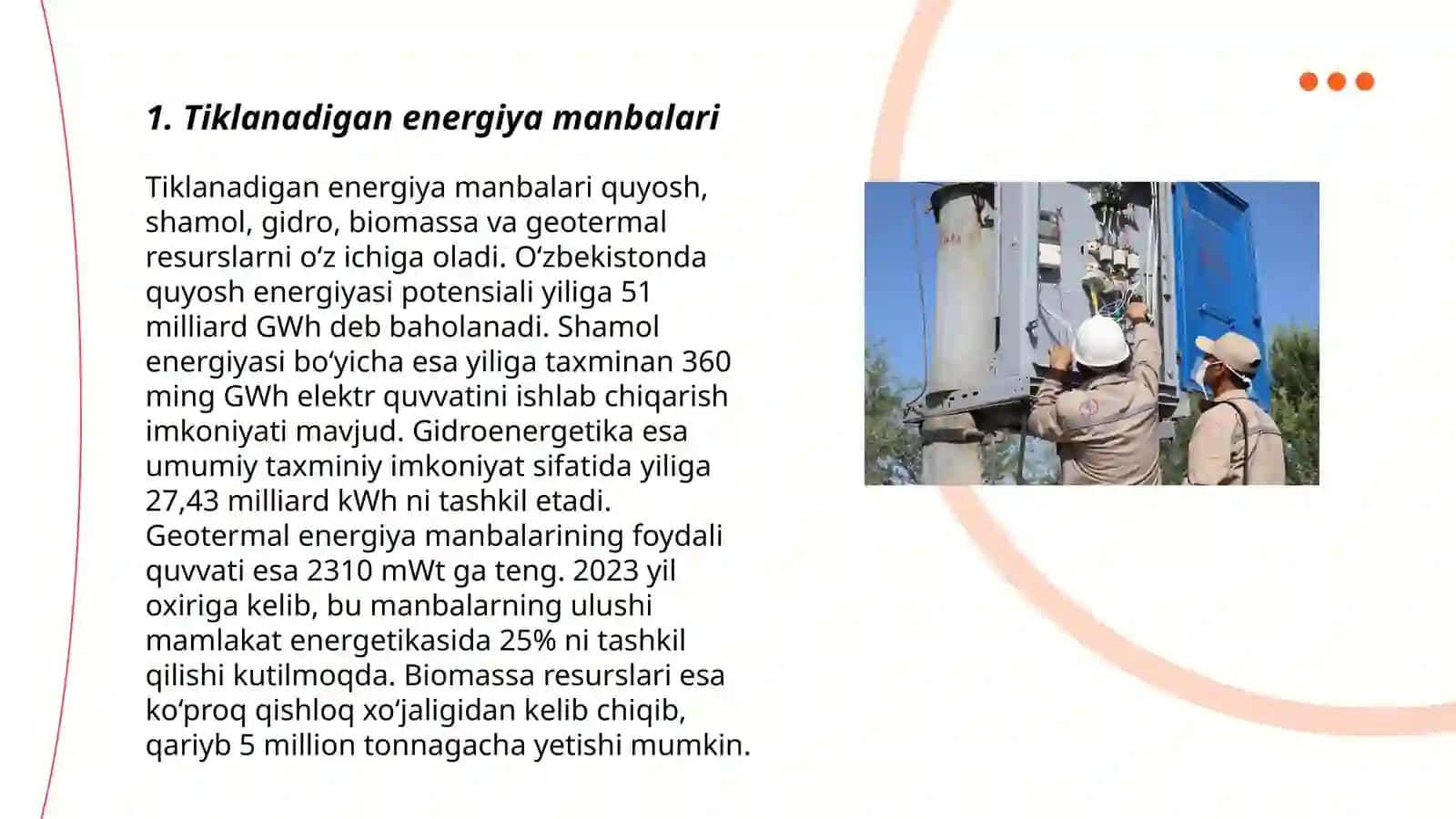 Tiklanadigan va tiklanmaydigan energiya zaxiralari 3