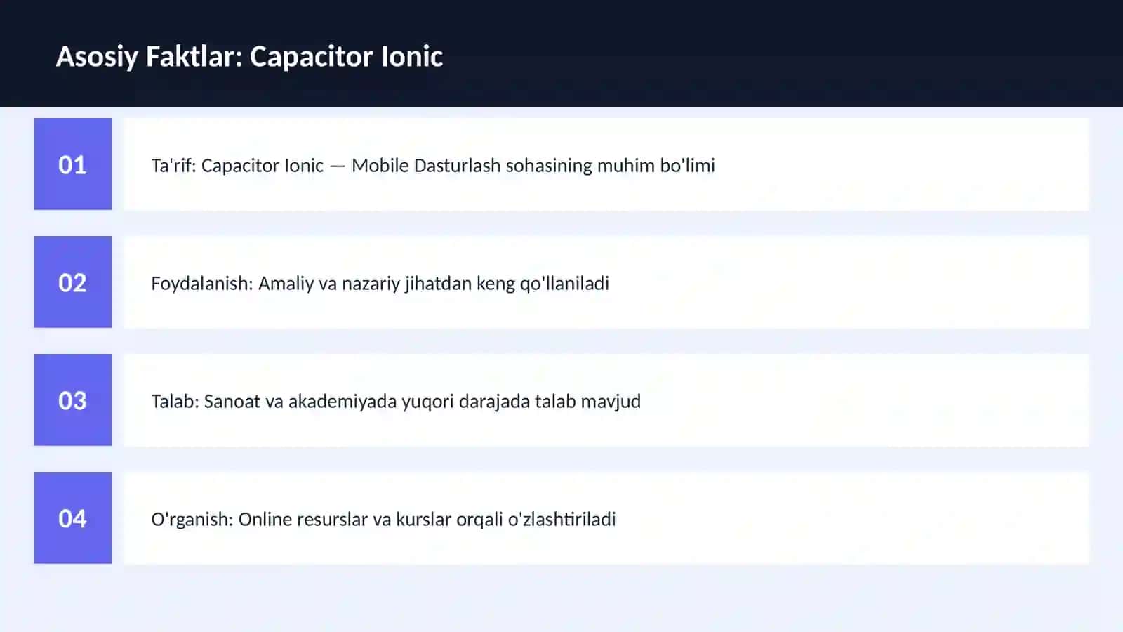 Capacitor Ionic 3